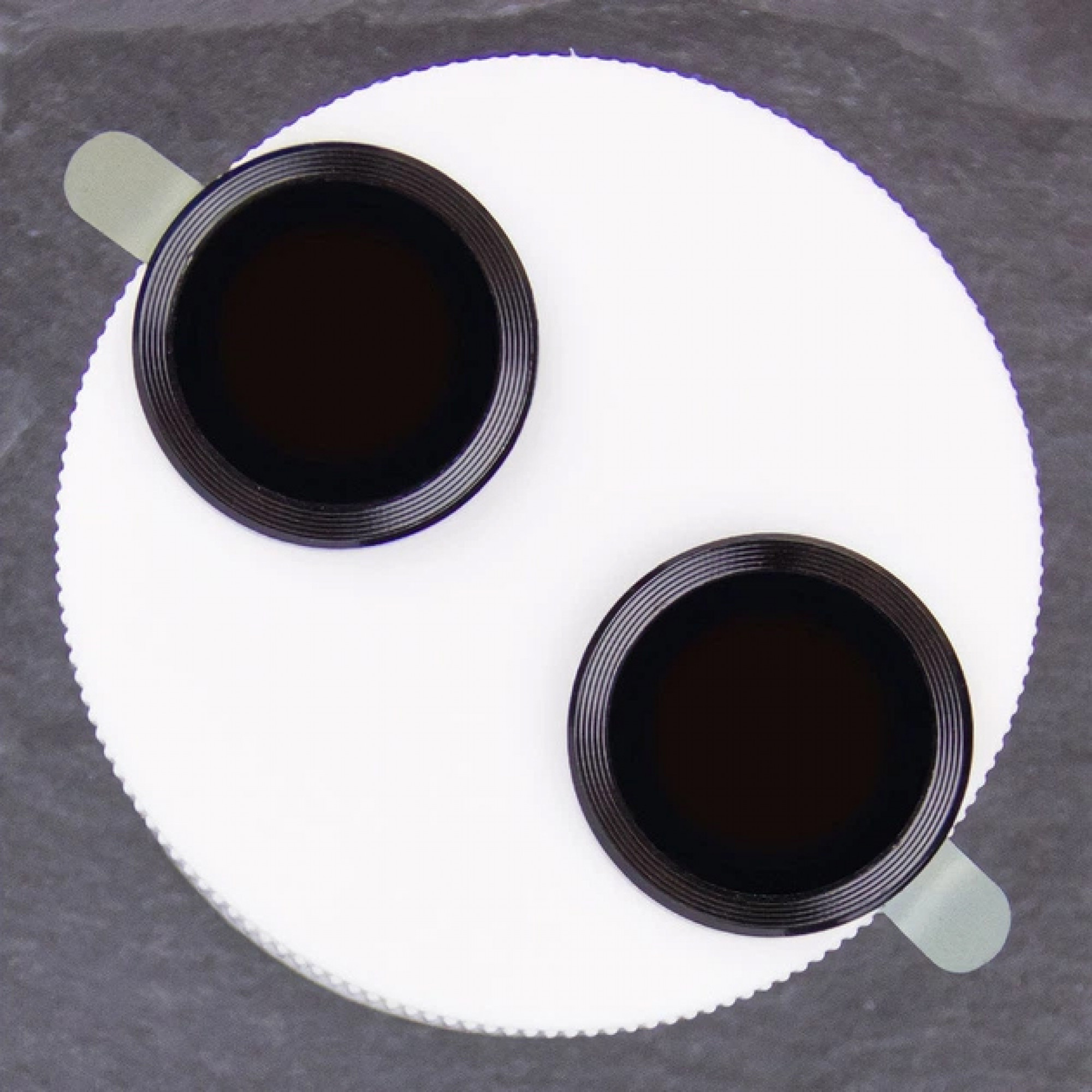 Защитное стекло Monblan для камеры iPhone 16/16 Plus Metal Ring Series (Black)